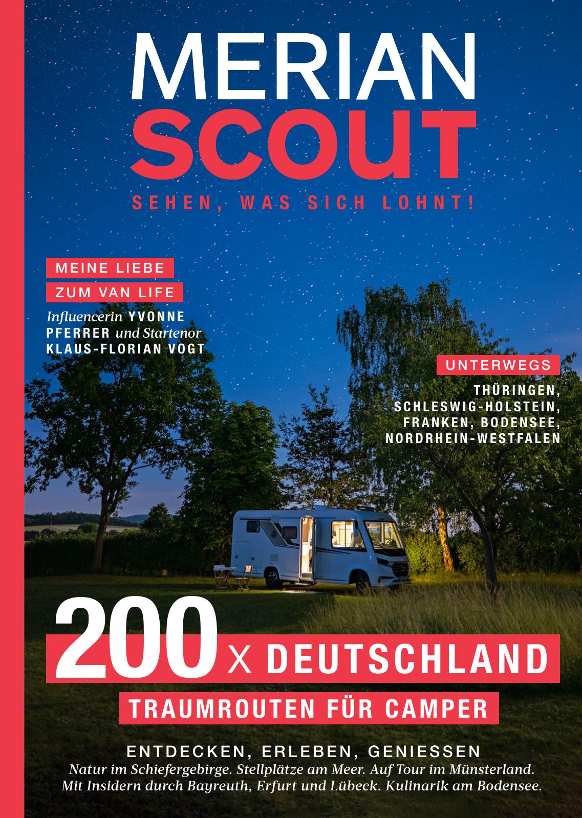 MERIAN Scout 19/2022 Camping in Deutschland
